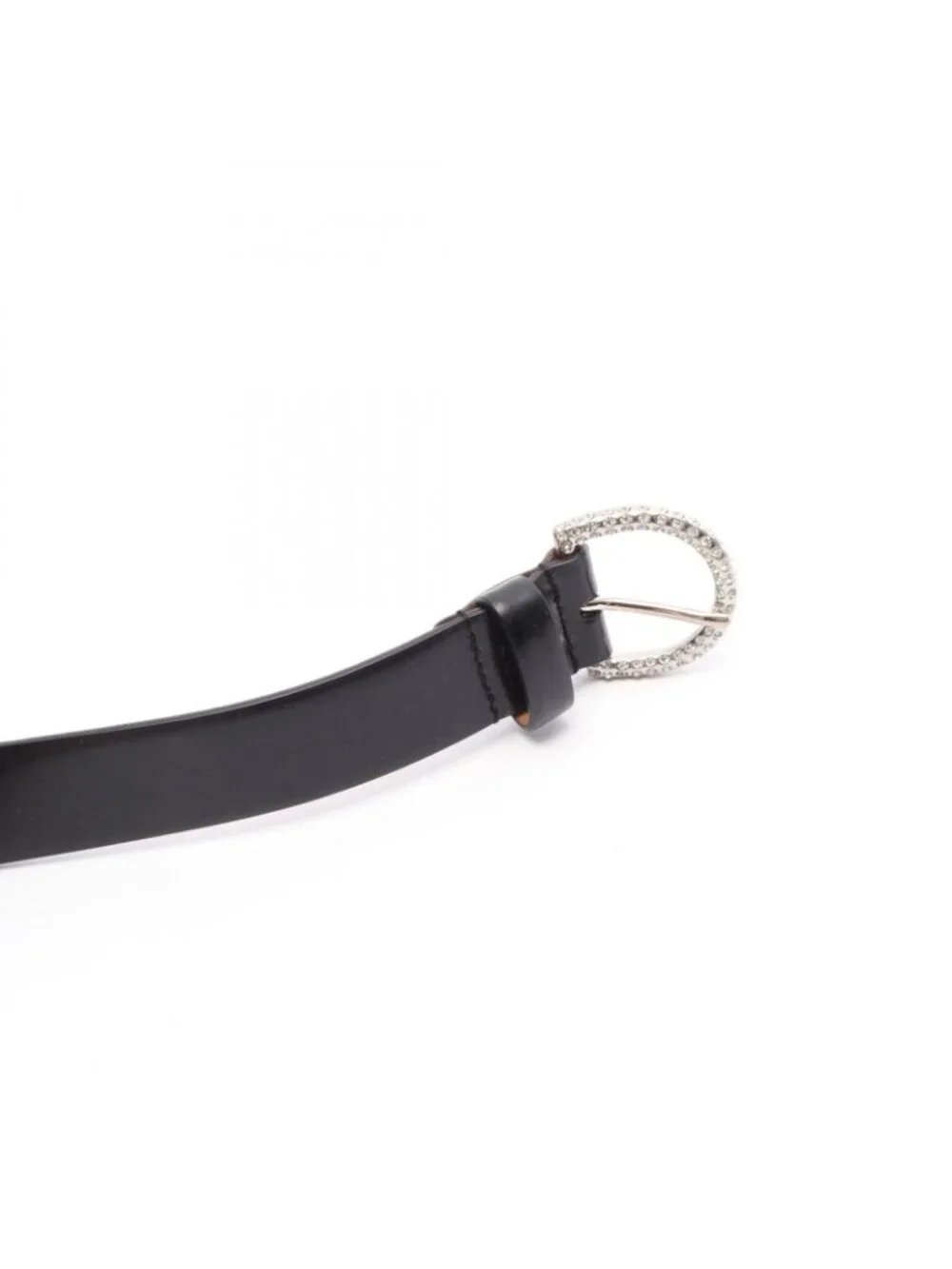 Dolce & Gabbana Belt DG Logo Silver Leather